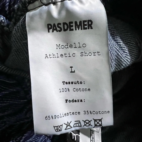 NWT PASDEMER Italia Men’s Athletic Denim Shorts - Picture 14 of 15